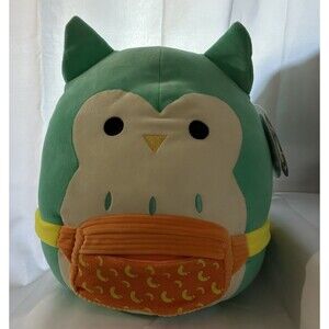 NWT Squishmallow WINSTON the Owl + Mac N Cheese Fanny Pack "Select Series" 12”